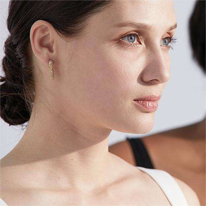Mini Hoop Earrings with Zirconia Stones – Timeless Shine | Twinolo