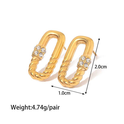 Hoop Earrings with Stones – Elegant and Wearable | Twinolo