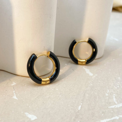 Hoop Earrings with Color Accents – Playful &amp; Trendy | Twinolo
