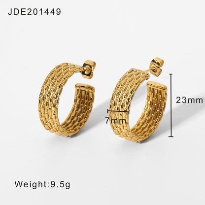 Mini Hoops with Fine Structure – Classic & Comfortable | Twinolo
