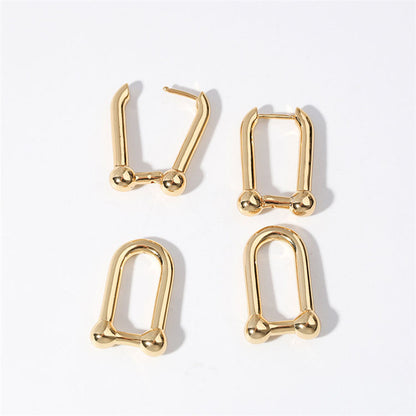 Gold Earrings with Link Chain – Cool & Stylish | Twinolo