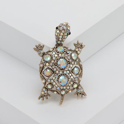 🐢 Turtle Brooch with Crystals – Elegant Brooch | Twinolo