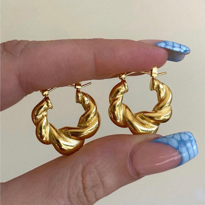 Chunky Croissant Earrings – Statement in Style | Twinolo