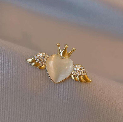 Brooch - Elegant Brooch with Crystals | Twinolo