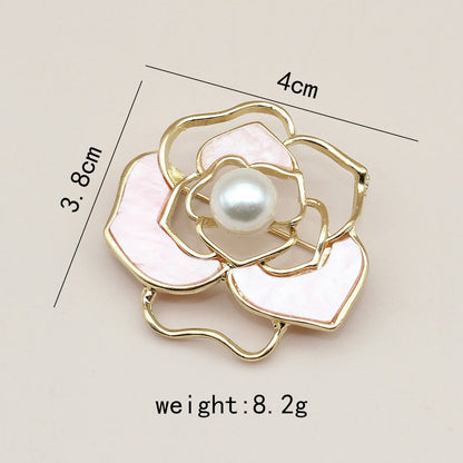 Flower Brooch - Elegant Brooch with Pearl | Twinolo