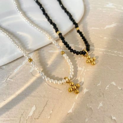 Pearl Necklace with Cross Pendant – Classic &amp; Timeless | Twinolo