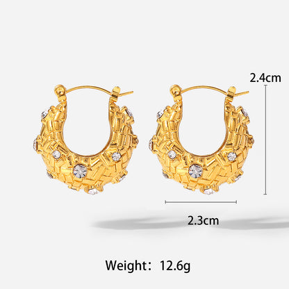 Hoops with Zirconia Details – Stylish and Elegant | Twinolo