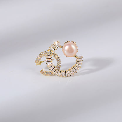 Brooch - Elegant Brooch with Crystals | Twinolo