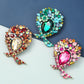 Crystal brooch J1101