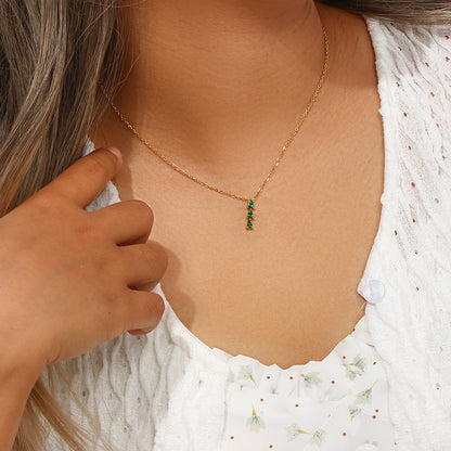 Necklace with Drop-Shaped Zirconia – Sparkling Detail | Twinolo