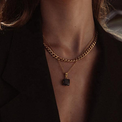 Necklace with Zirconia Pendant – Sparkling and Elegant | Twinolo
