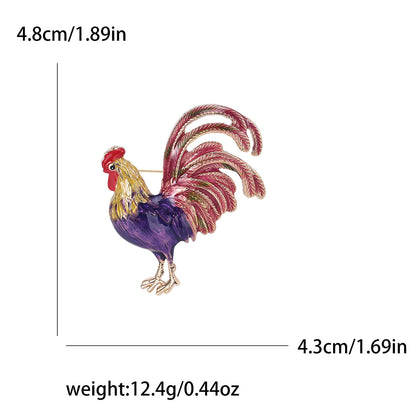 🐓 Rooster Brooch – Elegant Brooch | Twinolo