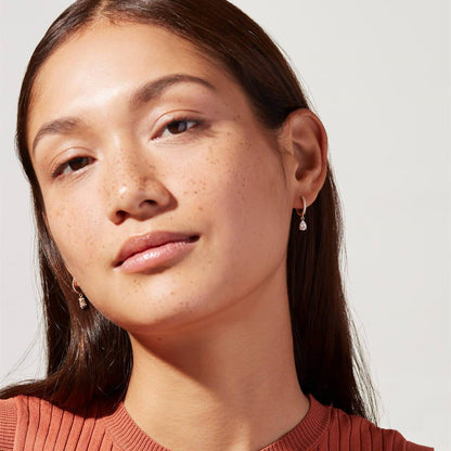 Elegant Teardrop Earrings with Zirconia – Radiant Accents | Twinolo