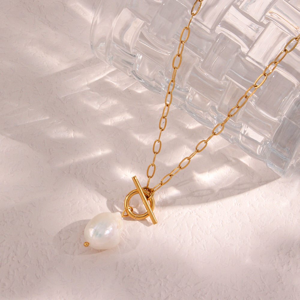Freshwater Pearl Pendant Necklace – Natural Elegance | Twinolo