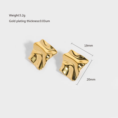 Hammered Stud Earrings – Rustic & Modern | Twinolo