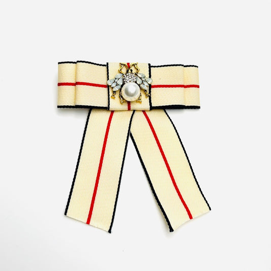 🎀 Bow Brooch - Elegant Brooch with Bee Design | Twinolo