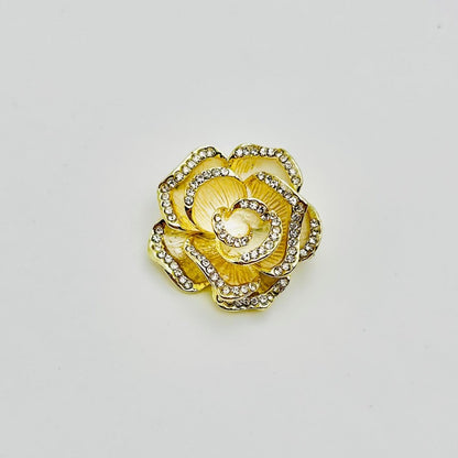 Flower Brooch - Elegant Brooch with Crystals | Twinolo