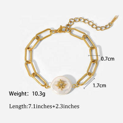 Bracelet with Pearl &amp; Star – Playful & Elegant | Twinolo