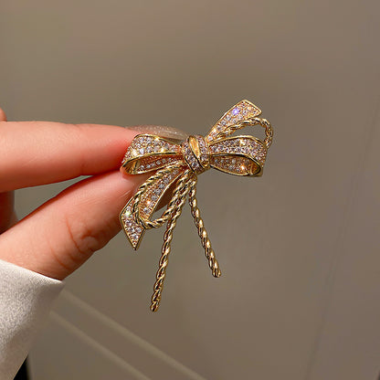 🎀 Bow Brooch - Elegant Brooch with Crystals | Twinolo