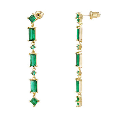 Statement Earrings with Zirconia – Timeless Shine | Twinolo