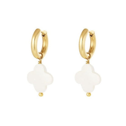 Clover & Mother of Pearl Earrings – Timeless Elegance | Twinolo