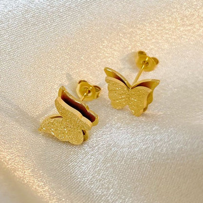 Butterfly Stud Earrings – Airy & Elegant | Twinolo