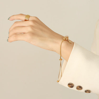 Bracelet with Heart-Shaped Drop – Romantic & Elegant | Twinolo