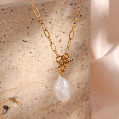Freshwater Pearl Pendant Necklace – Natural Elegance | Twinolo