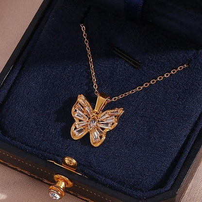 Butterfly Pendant Necklace – Playful & Elegant | Twinolo