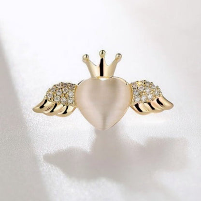 Brooch - Elegant Brooch with Crystals | Twinolo