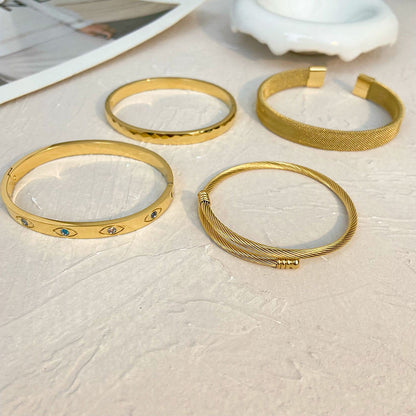 Eye Motif Bangle – Protective & Stylish | Twinolo