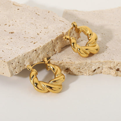 Chunky Croissant Earrings – Statement in Style | Twinolo