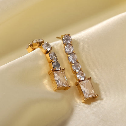 Statement Earrings with Zirconia – Elegant & Radiant | Twinolo