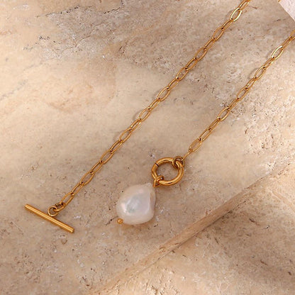 Freshwater Pearl Pendant Necklace – Natural Elegance | Twinolo