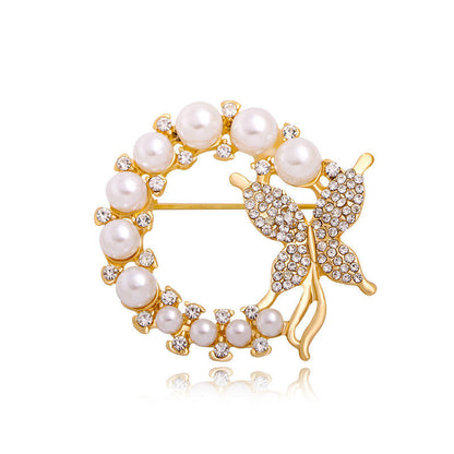 🦋 Butterfly Brooch - Elegant Brooch with Pearl | Twinolo