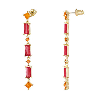 Statement Earrings with Zirconia – Timeless Shine | Twinolo