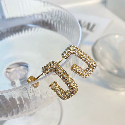 Mini Hoop Earrings with Zirconia Stones – Timeless Shine | Twinolo