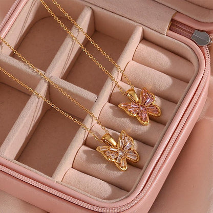 Butterfly Pendant Necklace – Playful & Elegant | Twinolo