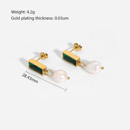 Drop-Shaped Earrings with Pearl – Elegant & Sophisticated | Twinolo