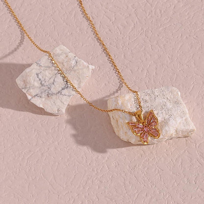 Butterfly Pendant Necklace – Playful & Elegant | Twinolo