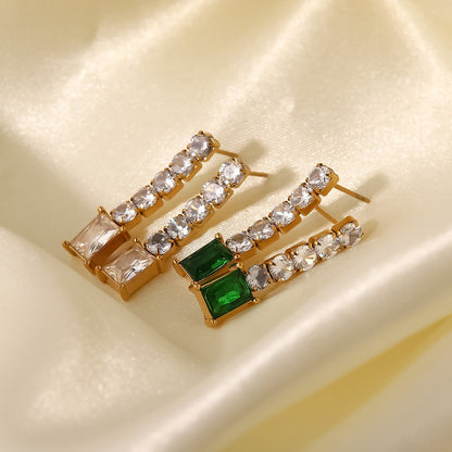Statement Earrings with Zirconia – Elegant & Radiant | Twinolo