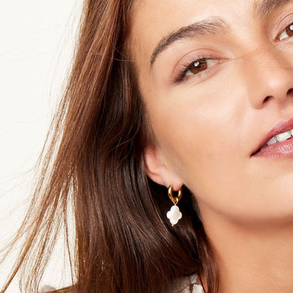 Clover & Mother of Pearl Earrings – Timeless Elegance | Twinolo
