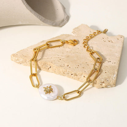 Bracelet with Pearl &amp; Star – Playful & Elegant | Twinolo