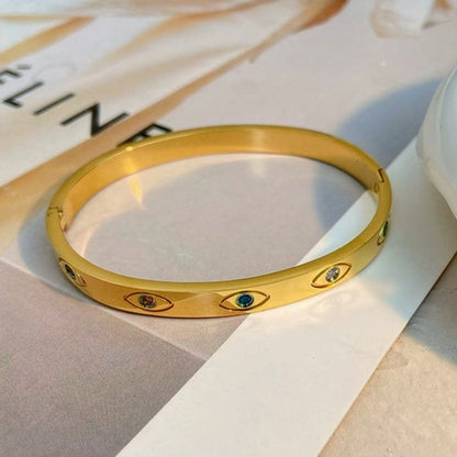 Eye Motif Bangle – Protective & Stylish | Twinolo