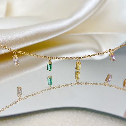 Fine Bracelet with Multicolor Drop Zirconias – Playful & Sparkling | Twinolo