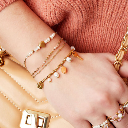Bracelet with Pearls & Heart – Loving Design | Twinolo