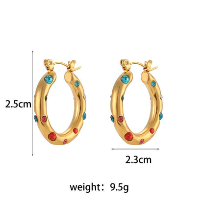 Zirconia Hoops – Modern & Shiny | Twinolo