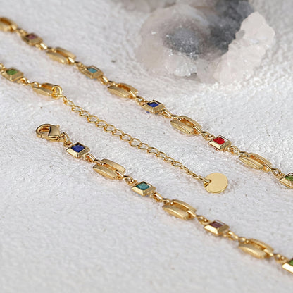 Necklace with Colorful Zirconias – Playful & Sparkling | Twinolo