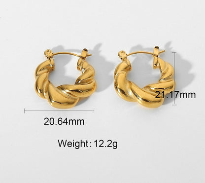 Chunky Croissant Earrings – Statement in Style | Twinolo