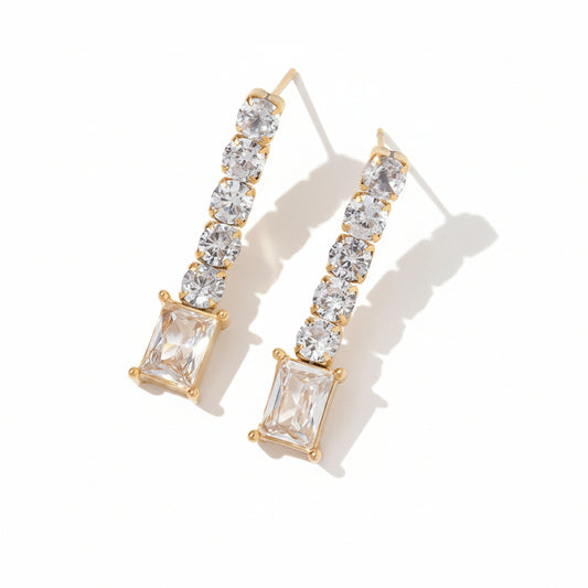Statement Earrings with Zirconia – Elegant & Radiant | Twinolo